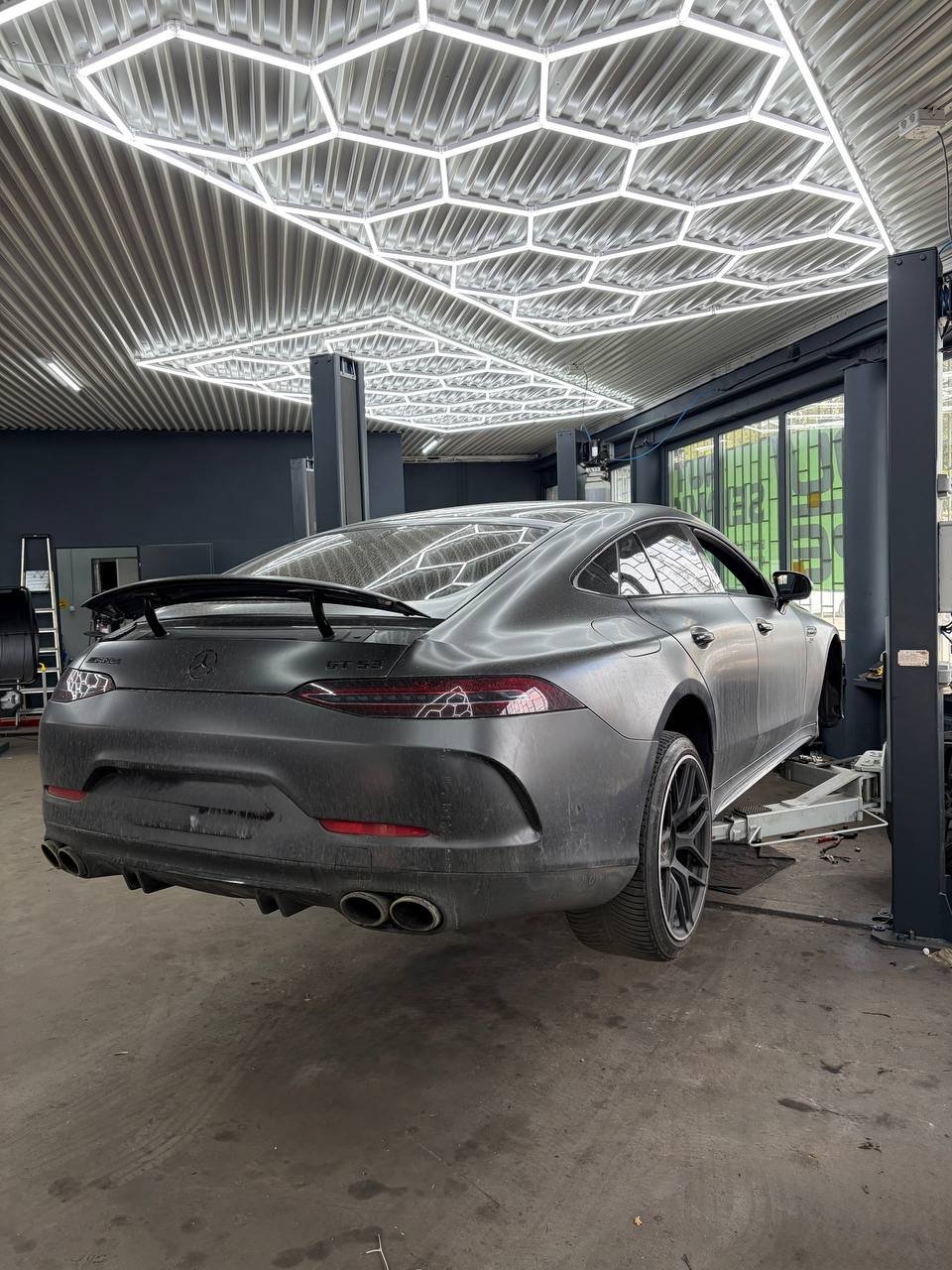 Gray Mercedes GT53